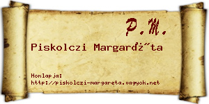 Piskolczi Margaréta névjegykártya